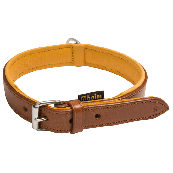 Collier pour chien en cuir marron Country