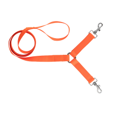 Laisse 1.30m pour 2 chiens en nylon Country