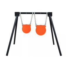Lot de deux cibles gongs en acier Foyoto