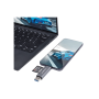 Lecteur de carte à double extrémité et microSD avec connecteurs USB-A et USB-C Integral