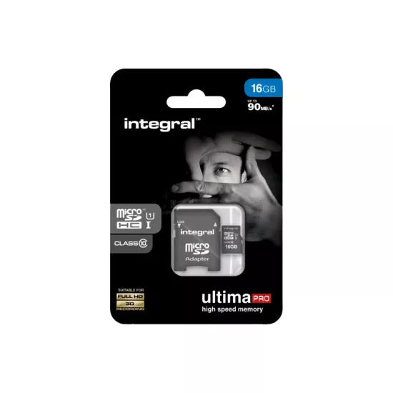 Carte micro SDHC Ultima Pro 16Gb UHS-1 U-1 Integral