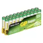 Kit de 20 piles AAA alcalines Super GP Batteries