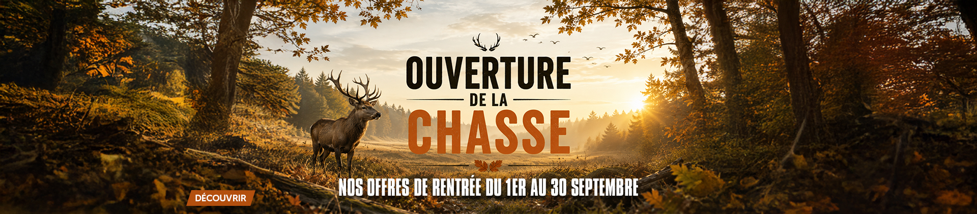Bannière Ouverture de la chasse 